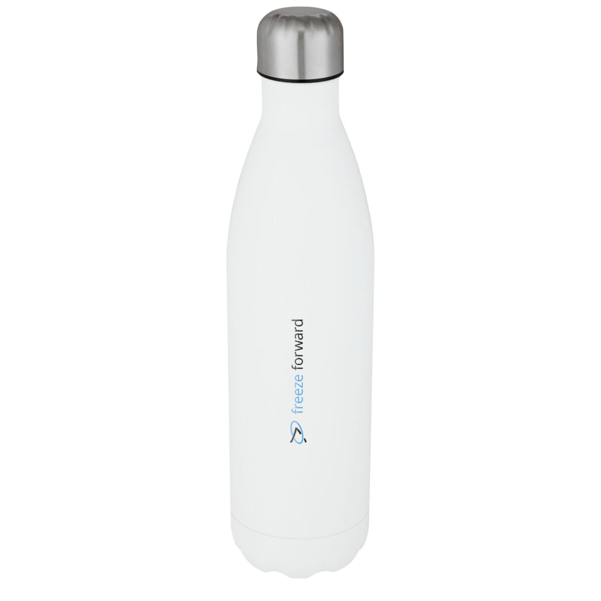 Cove 750 ml vacuum insulated stainless steel bottle – White with logo