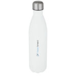 Cove 750 ml vacuum insulated stainless steel bottle – White with logo
