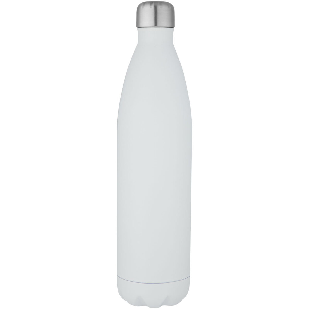Cove 1 L vacuum insulated stainless steel bottle – White front view