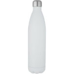 Cove 1 L vacuum insulated stainless steel bottle – White front view