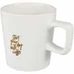 Ross 280 ml ceramic mug – White with logo