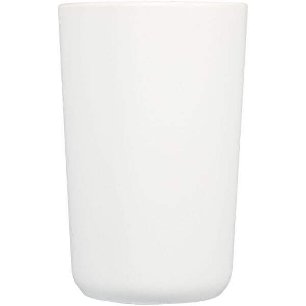 Perk 480 ml ceramic mug – White front view