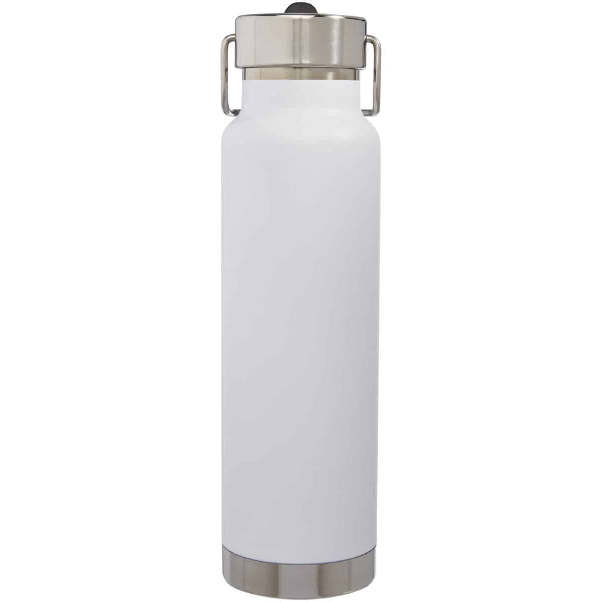 Thor 750 ml copper vacuum insulated sport bottle – White back view