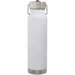 Thor 750 ml copper vacuum insulated sport bottle – White back view