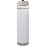 Thor 750 ml copper vacuum insulated sport bottle – White front view