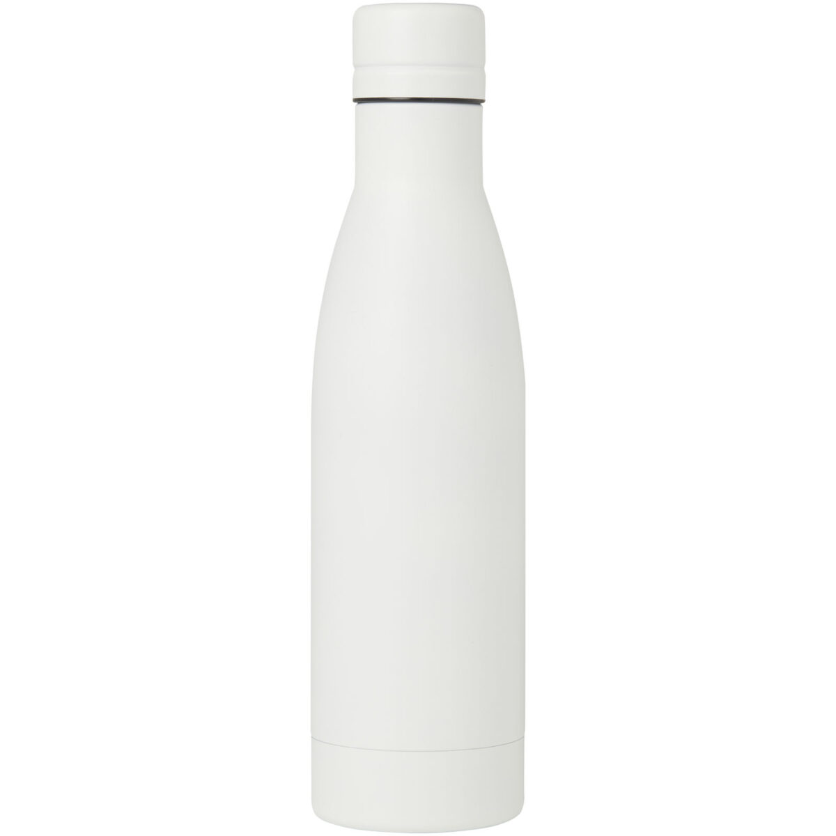 Vasa 500 ml RCS certified recycled stainless steel copper vacuum insulated bottle – White front view