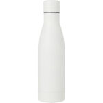 Vasa 500 ml RCS certified recycled stainless steel copper vacuum insulated bottle – White front view