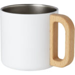 Bjorn 360 ml RCS certified recycled stainless steel mug with copper vacuum insulation – White extra view