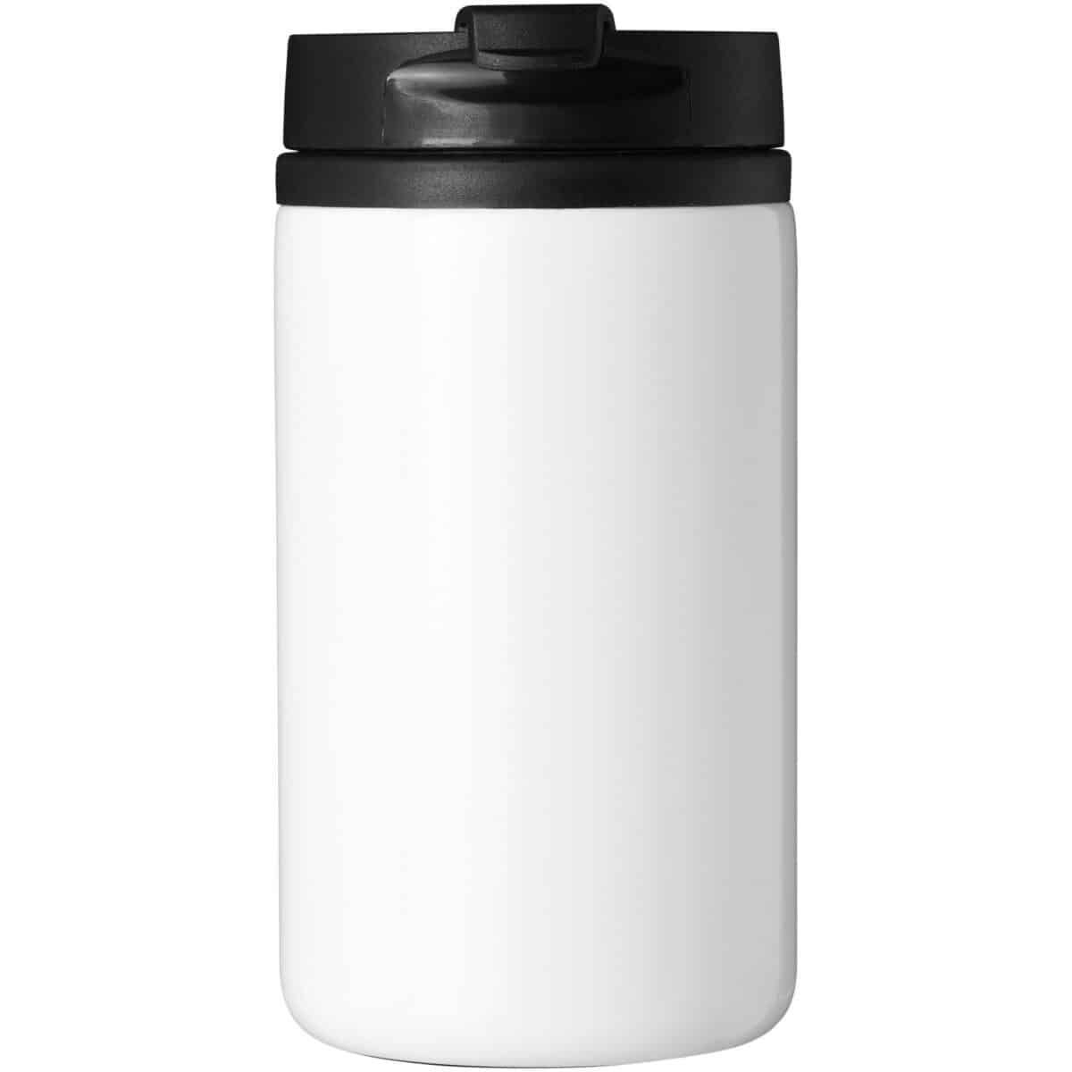 Mojave 250 ml RCS certified recycled stainless steel insulated tumbler – White front view