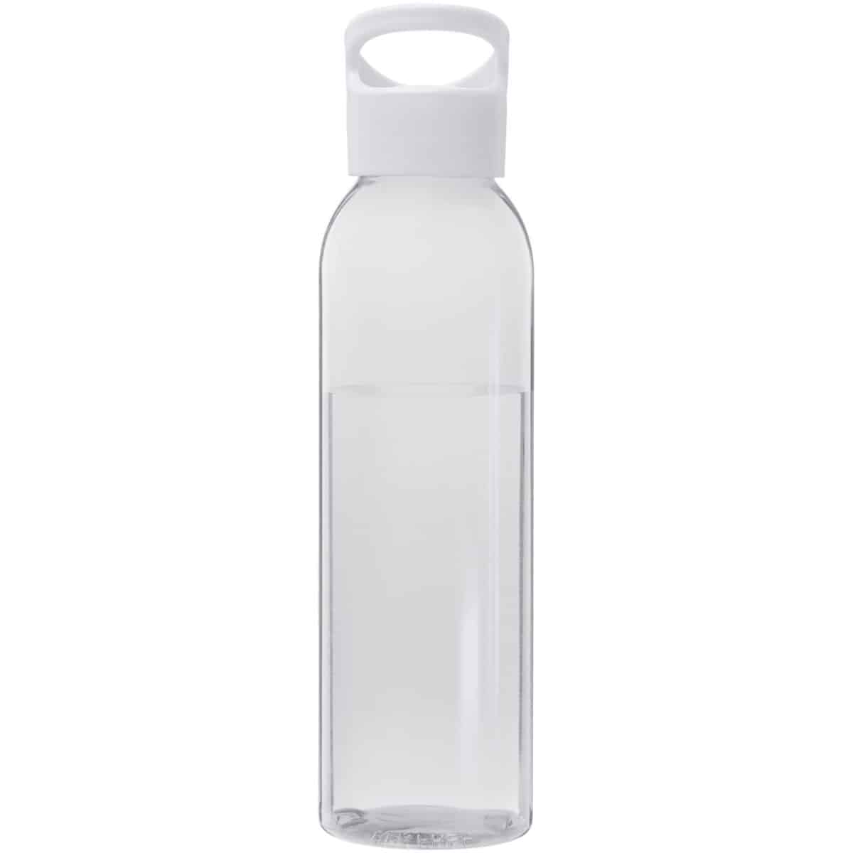 Sky 650 ml recycled plastic water bottle – White front view