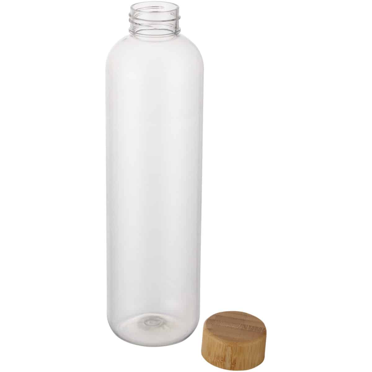 Ziggs 1000 ml recycled plastic water bottle – Transparent clear extra view