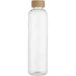 Ziggs 1000 ml recycled plastic water bottle – Transparent clear front view