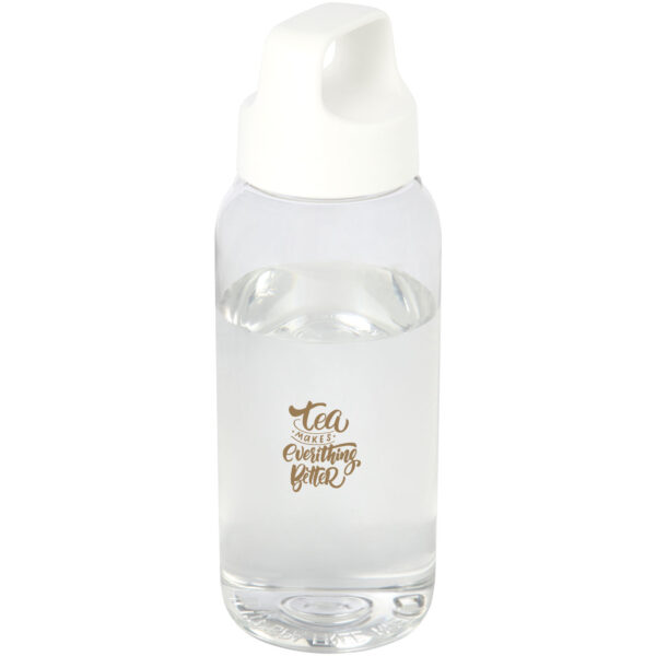 Bebo 500 ml recycled plastic water bottle – White with logo