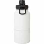 Dupeca 840 ml RCS certified stainless steel insulated sport bottle – White back view