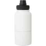 Dupeca 840 ml RCS certified stainless steel insulated sport bottle – White front view