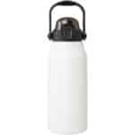 Giganto 1600 ml RCS certified recycled stainless steel copper vacuum insulated bottle – White front view