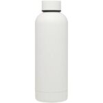 Spring 500 ml RCS certified recycled stainless steel copper vacuum insulated bottle – White front view