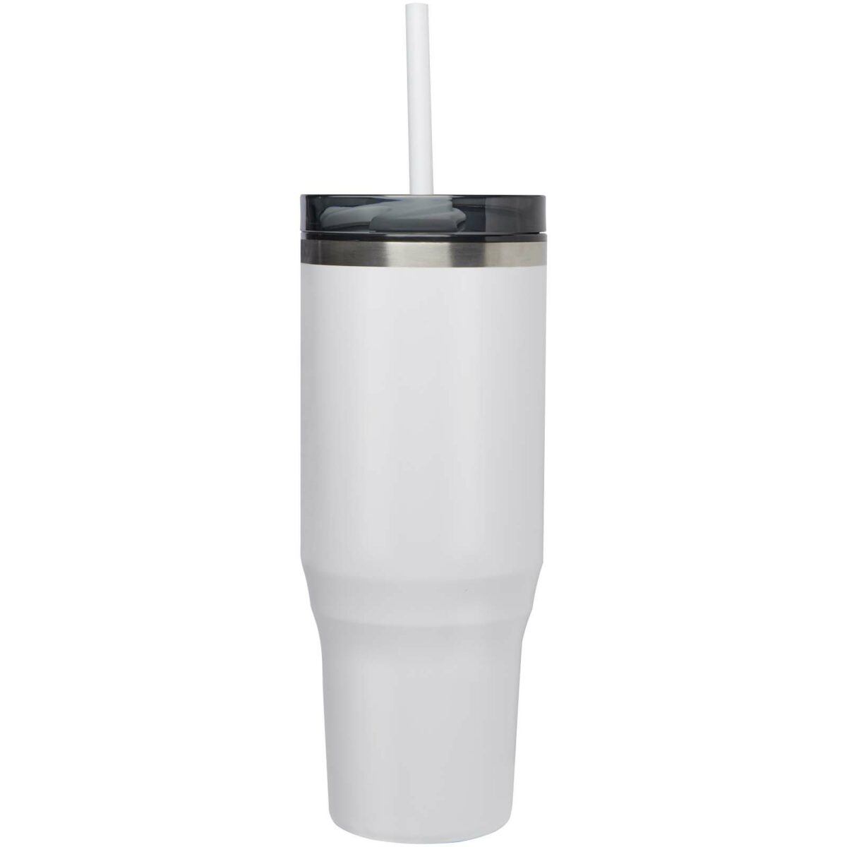 Melbourne 1200 ml RCS certified insulated tumbler with straw – White front view