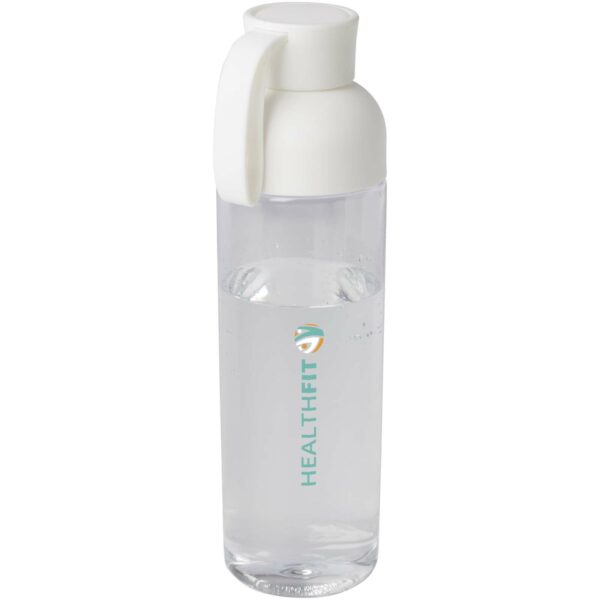 Illuminate 600 ml RPET water bottle – White with logo