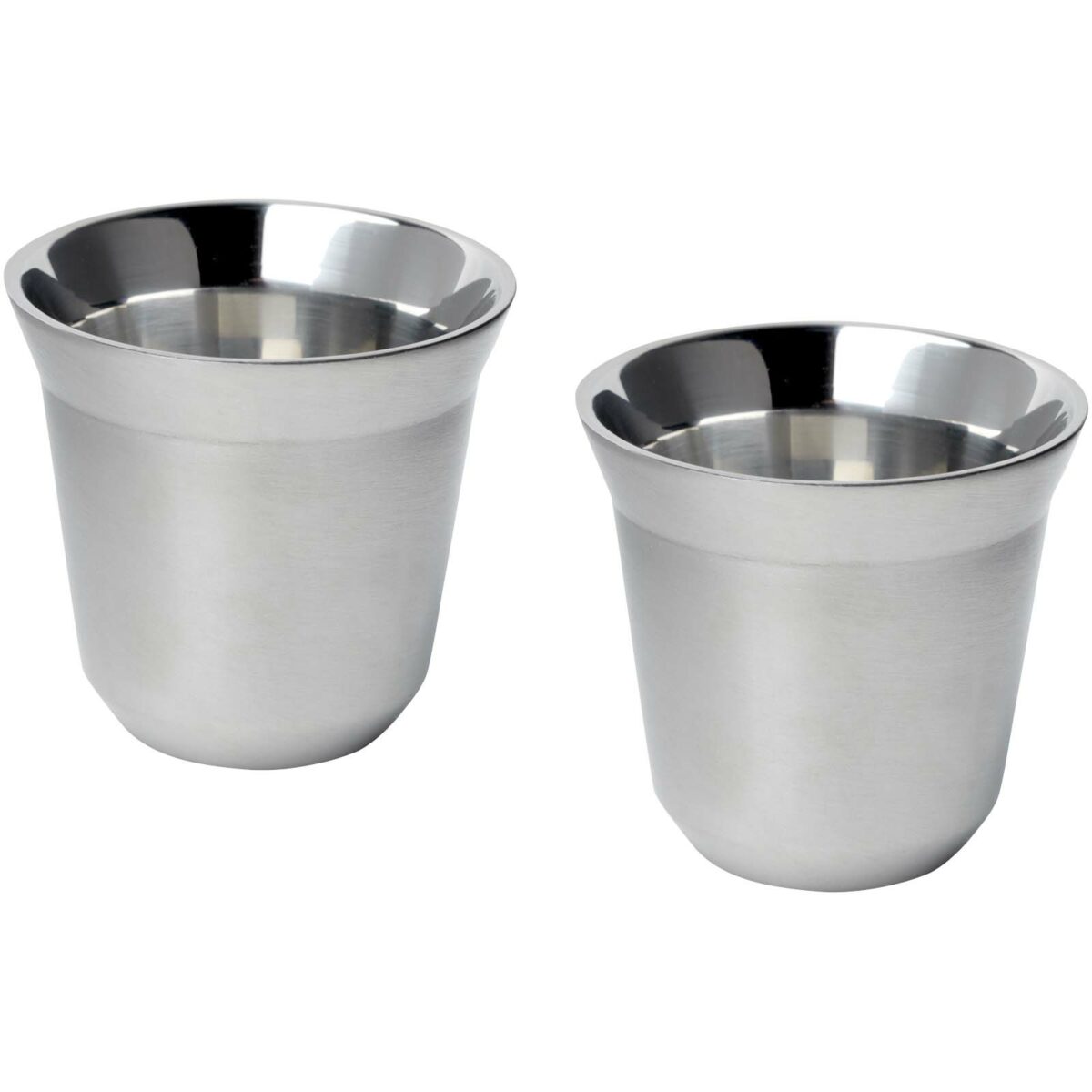 Duo 80 ml RCS certified stainless steel espresso cup set – Silver extra view