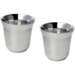Duo 80 ml RCS certified stainless steel espresso cup set – Silver extra view