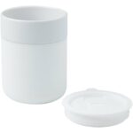 Java 330 ml ceramic tumbler with silicone wrap and plastic lid – White extra view