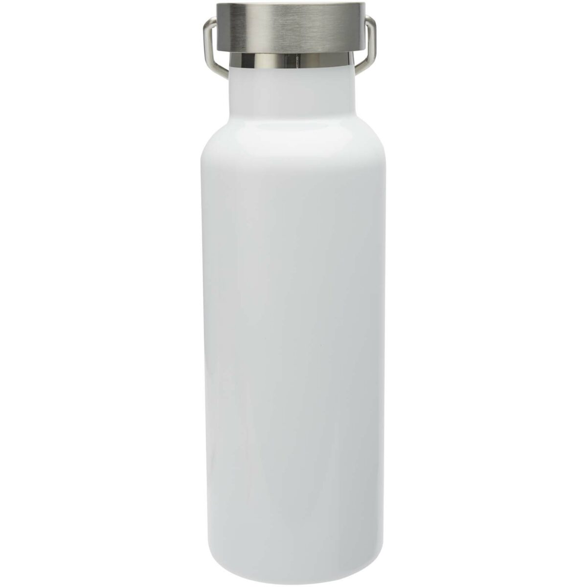 Thor 500 ml RCS certified recycled stainless steel water bottle – White back view
