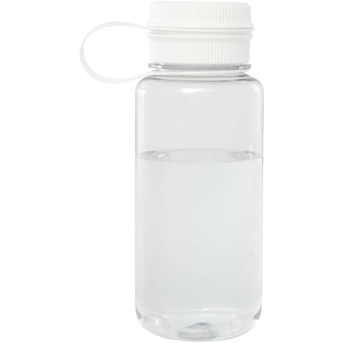 Ryder 900 ml RCS certified RPET sport bottle with multi-function lid – White back view