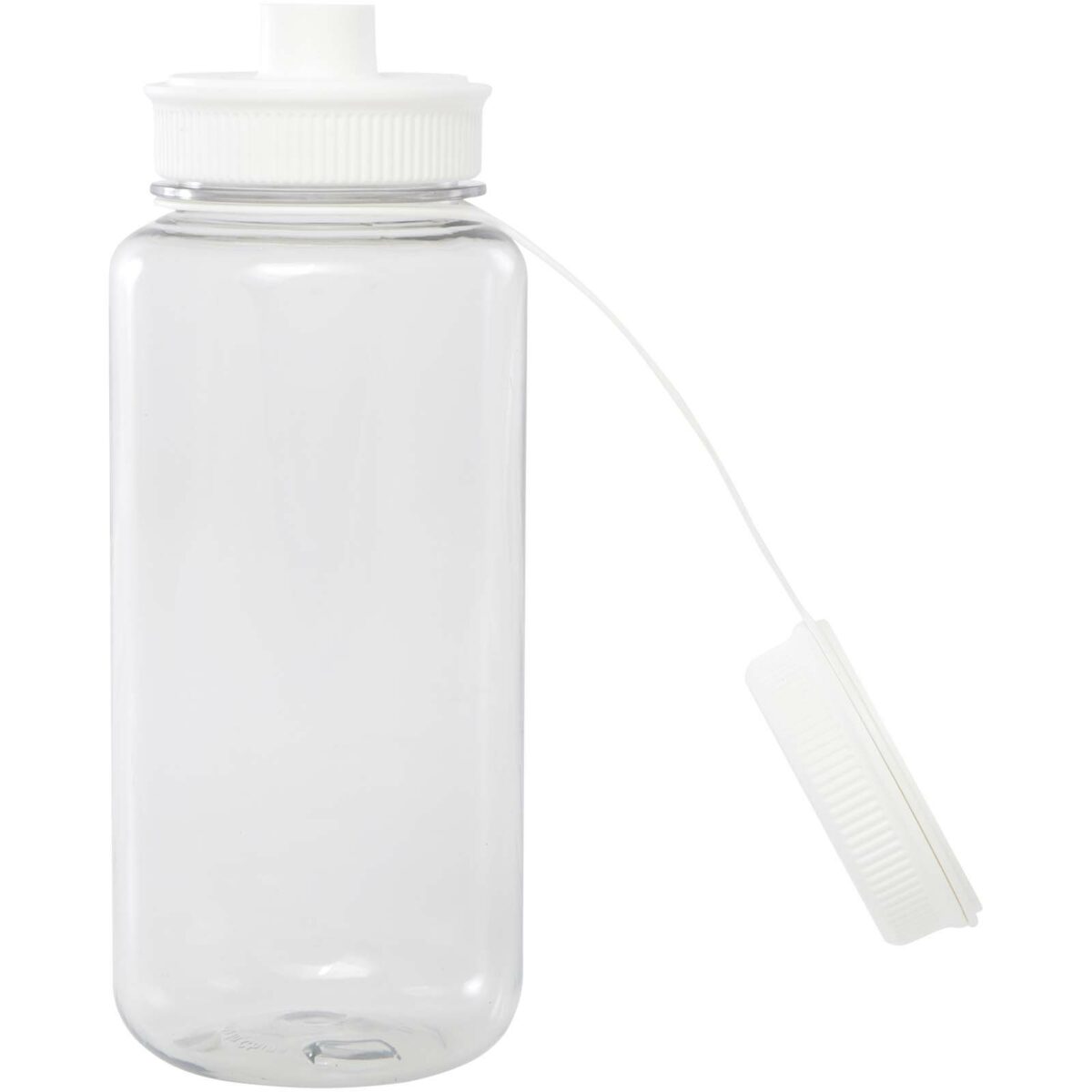 Ryder 900 ml RCS certified RPET sport bottle with multi-function lid – White extra view