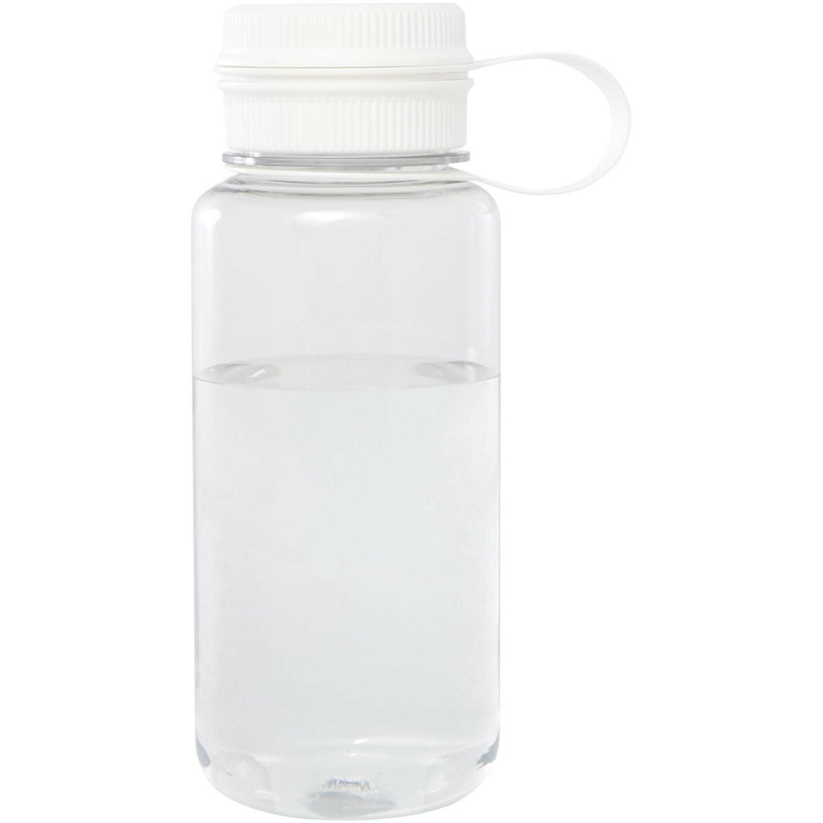 Ryder 900 ml RCS certified RPET sport bottle with multi-function lid – White front view