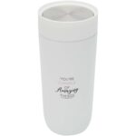 Camden 350 ml RCS certified stainless steel tumbler – White with logo