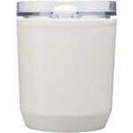 Hudson 180 ml recycled plastic double-wall tumbler – White front view