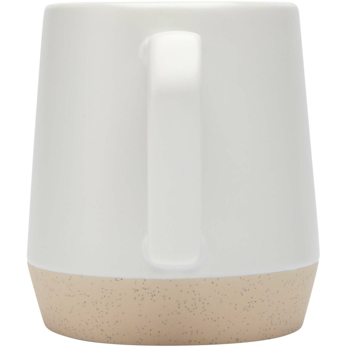 Dolce 300 ml ceramic mug with matt finish – White back view