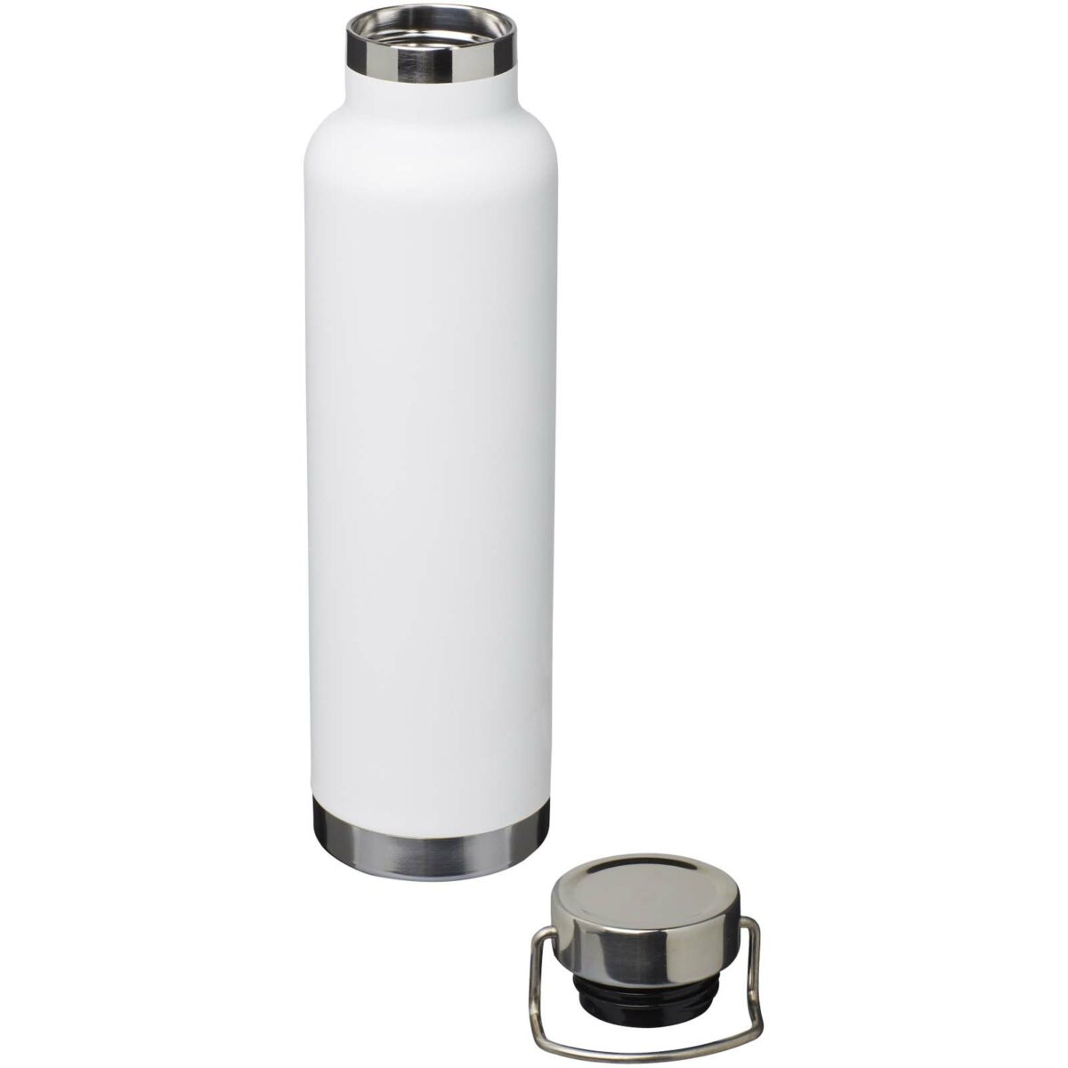 Thor 650 ml RCS recycled stainless steel copper vacuum insulated water bottle – White extra view
