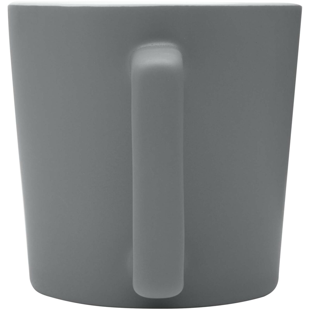 Cali 370 ml ceramic mug with matt finish – White back view