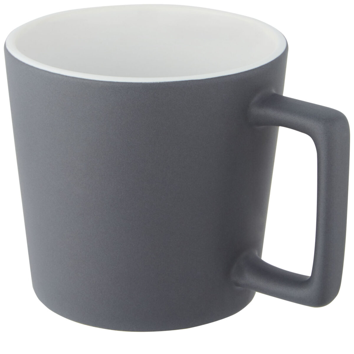 Cali 370 ml ceramic mug with matt finish – White extra view