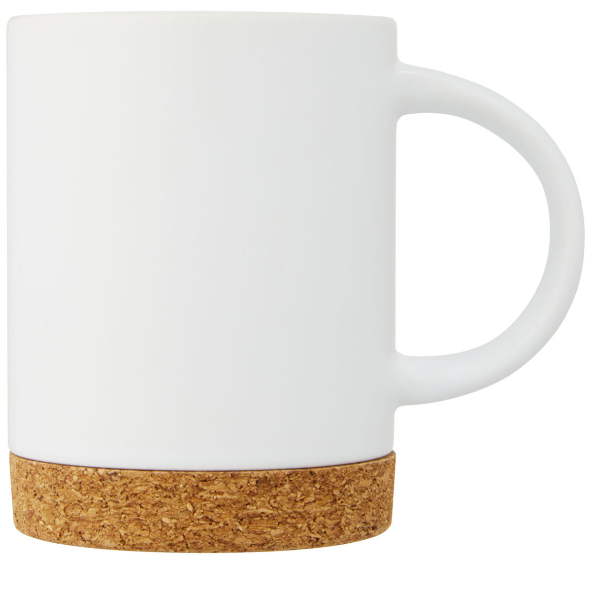 Neiva 425 ml ceramic mug with cork base – White front view