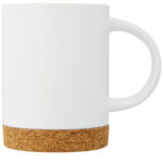 Neiva 425 ml ceramic mug with cork base – White front view