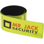 RFX™ Hitz reflective safety slap wrap – Neon yellow with logo