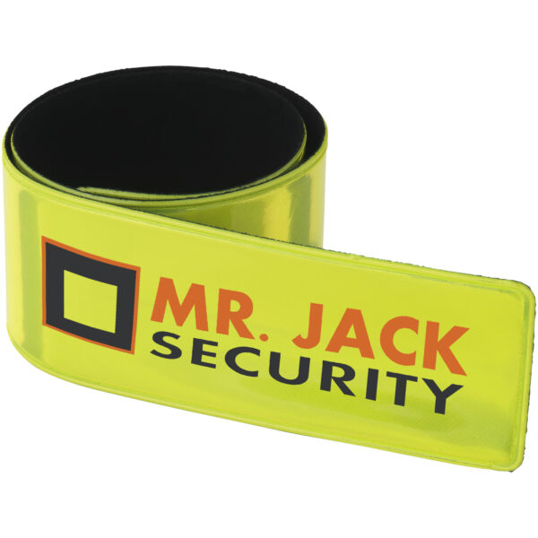RFX™ Hitz reflective safety slap wrap – Neon yellow with logo