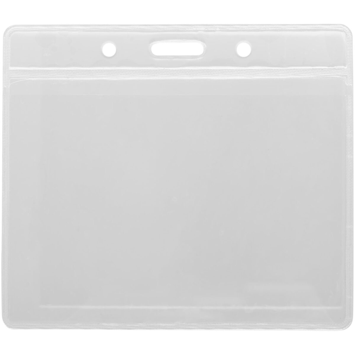 Serge transparent badge holder – Transparent clear front view
