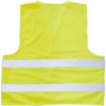 RFX™ Watch-out XL safety vest in pouch for professional use – Neon yellow back view
