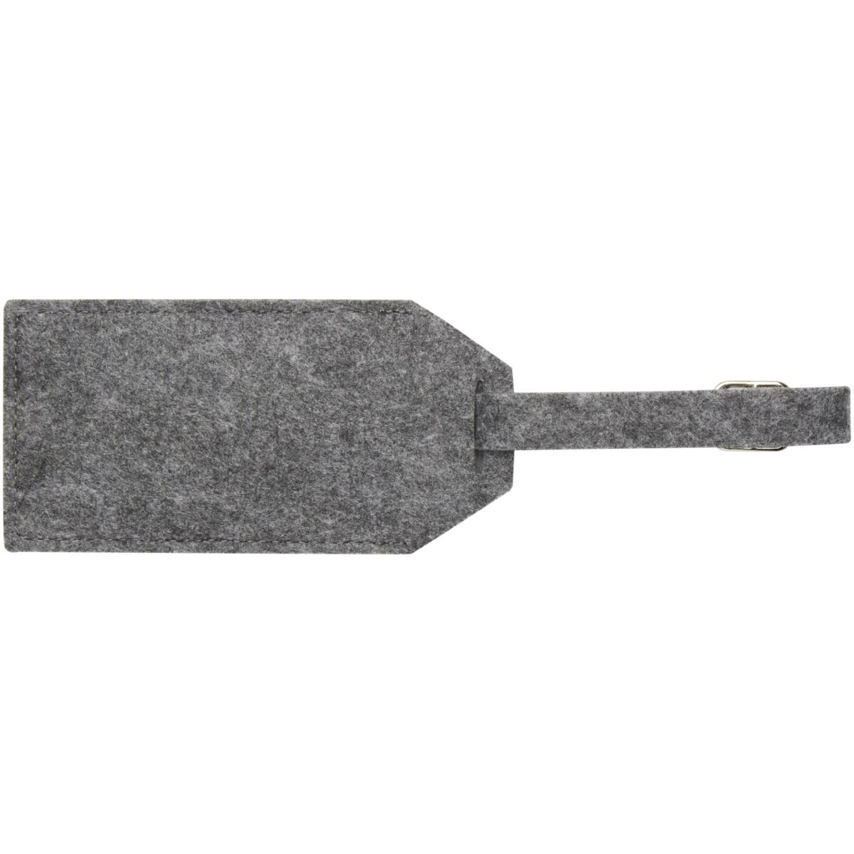 Tie luggage tag – Grey back view