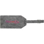 Tie luggage tag – Grey with logo