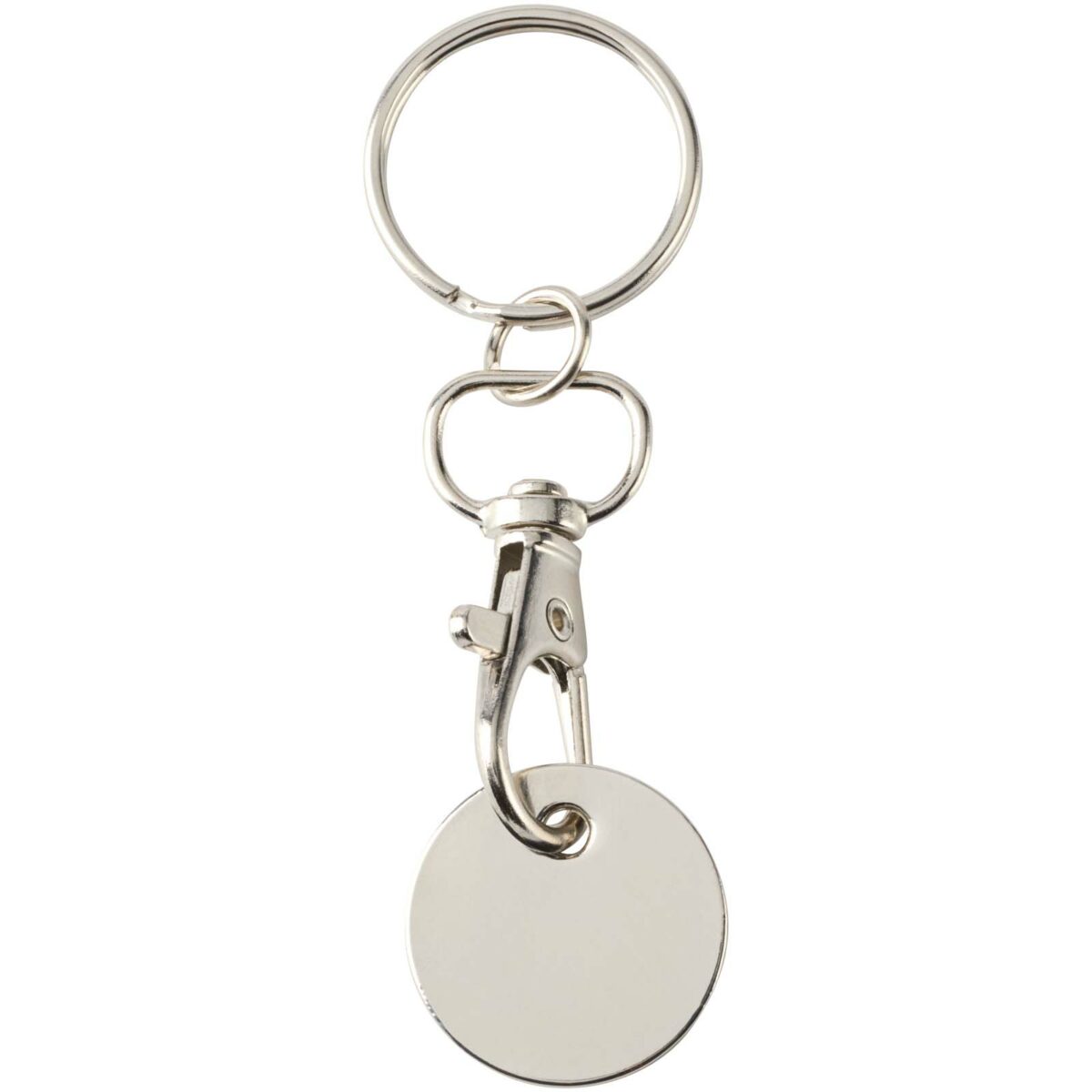 Rory keyring with trolley coin – White back view