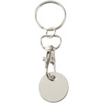 Rory keyring with trolley coin – White back view