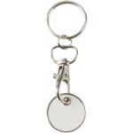 Rory keyring with trolley coin – White front view