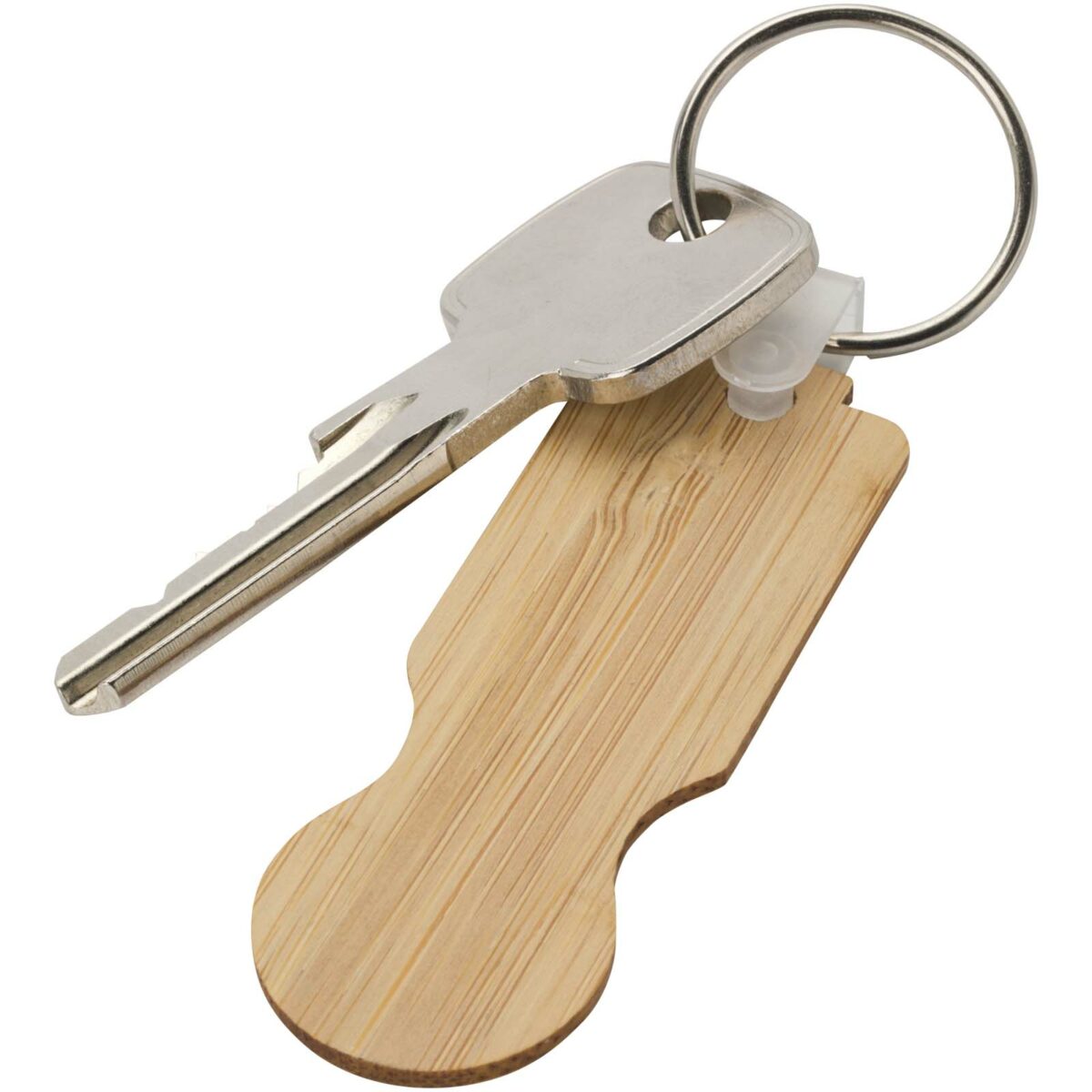 Ronan bamboo trolley keychain – Natural extra view