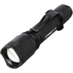 Mears 5W rechargeable tactical flashlight – Solid black with logo