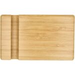 Bubup bamboo 2-angled tablet and phone stand – Wood front view